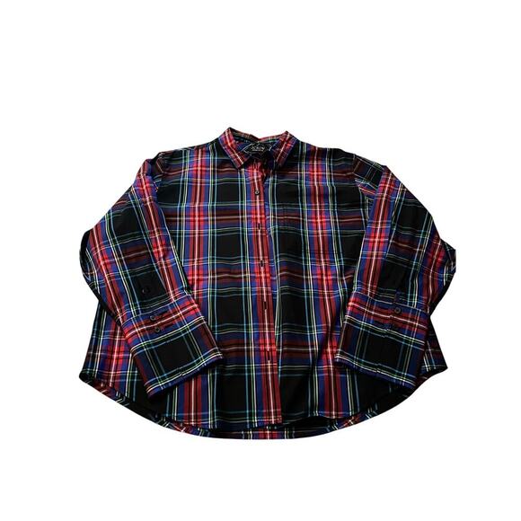 J.Crew Women's Garcon Classic Plaid Long Sleeve Button Down Shirt Size 18 - Picture 1 of 6